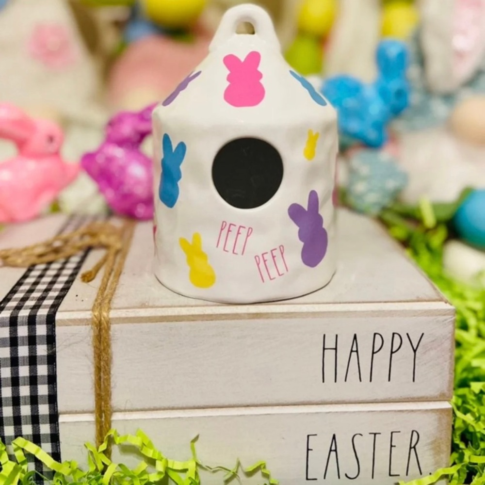 Mini Pastel Easter Peep Birdhouse New